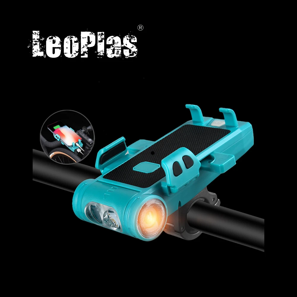 

LeoPlas 330, велосипедная фара, держатель для телефона, передняя велосипедная фара, внешний аккумулятор, велосипедная фара, перезаряжаемая велосипедная фара