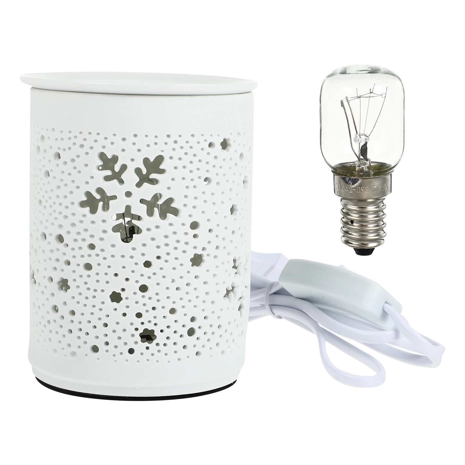 

Electric Aromatherapy Lamp Air Freshener Light Night Fragrance Burner Golden Essential Oil