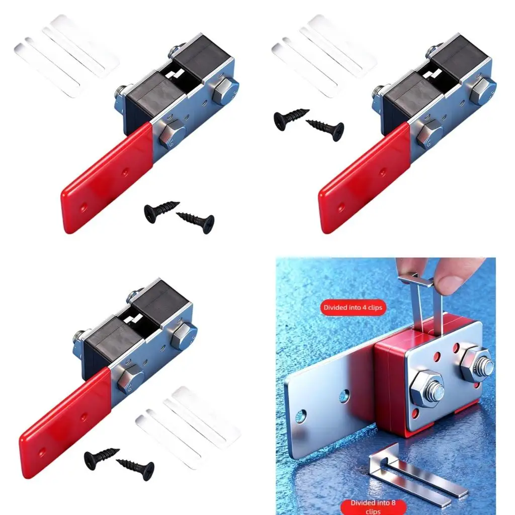  Portable Plastic Strap Cutter For Carton Bundling Metal Sheet Edges Sturdy Steel Construction