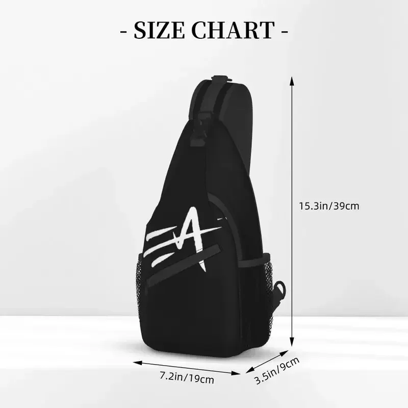 Casual Eva Queen Logo Sling Crossbody Backpack Men Shoulder Chest Bag for Travel Cycling