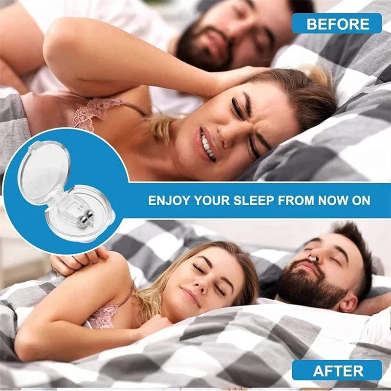 Anti-Snoring Corrector Snore Prevention Gadget Men\'s Anti-Snore Device Snore Elimination Nose Clip Women\'s Sleep Night 1/2/4Pcs