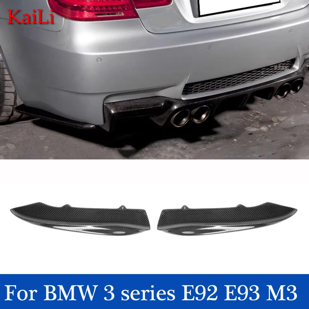 

E92 Rear Splitter For BMW 3 Series E93 M3 M Sport Version 2006-2013 Carbon Corner Trim Cover Front Chin Body Kit