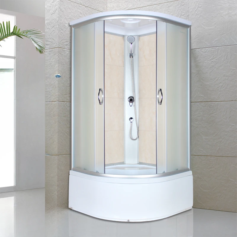 Integrated arc fan-shaped household partition bathroom glass with integrated bathroom