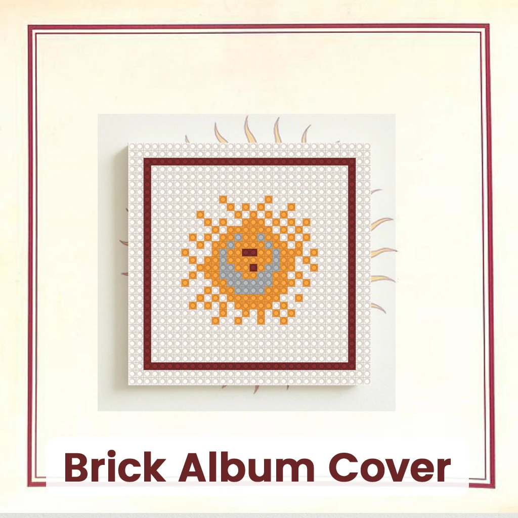 

K-King Crimson Progressive Rock Music Album Cover Poster Mosaic MOC Building Brick Pixel Art DIY Home Wall Decor