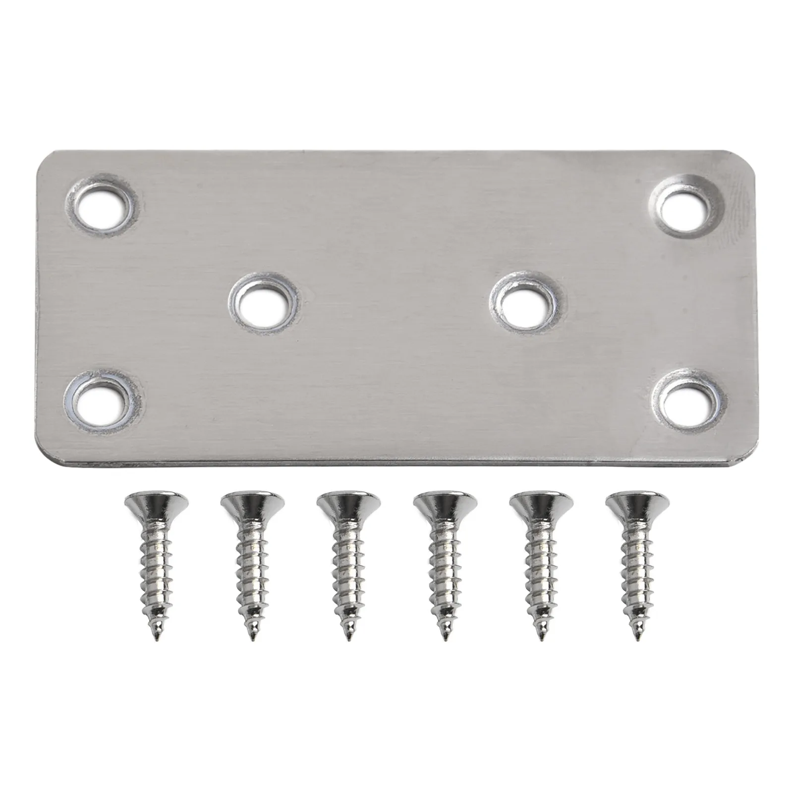 6 Holes Brackets Flat Mending Brackets DIY Projects Thick Material Beautiful And Practical Brushed Stainless Steel