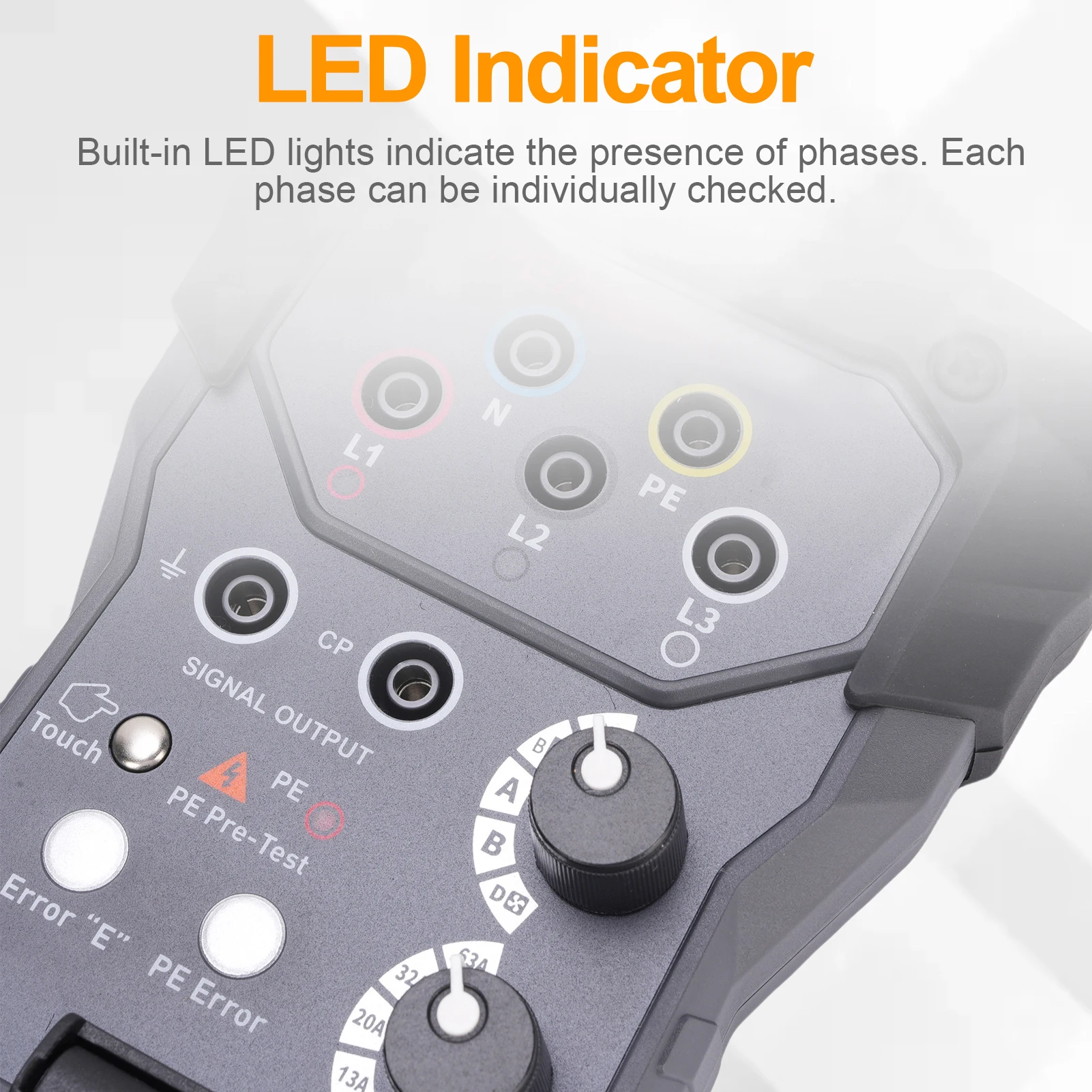 Electric Vehicle Charger Tester Universal 4mm Plug Voltage Tester Multimeter Adapter for Charging Station EV Charging Station