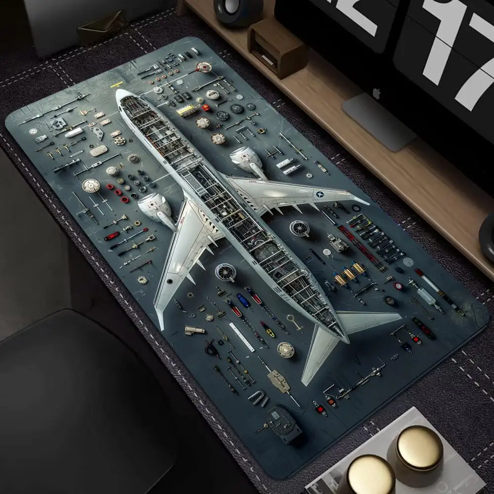 

Aircraft components Mouse Pad Gamer Mouse Pads Laptop Keyboard Mousemat XXL Large Mousepad Gaming Non-slip PC Office Desk Mats