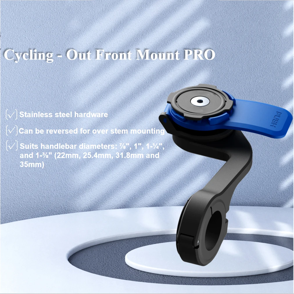 

PRO CNC Aluminum Bike Phone Mount Out Front Handlebar Cycling Holder