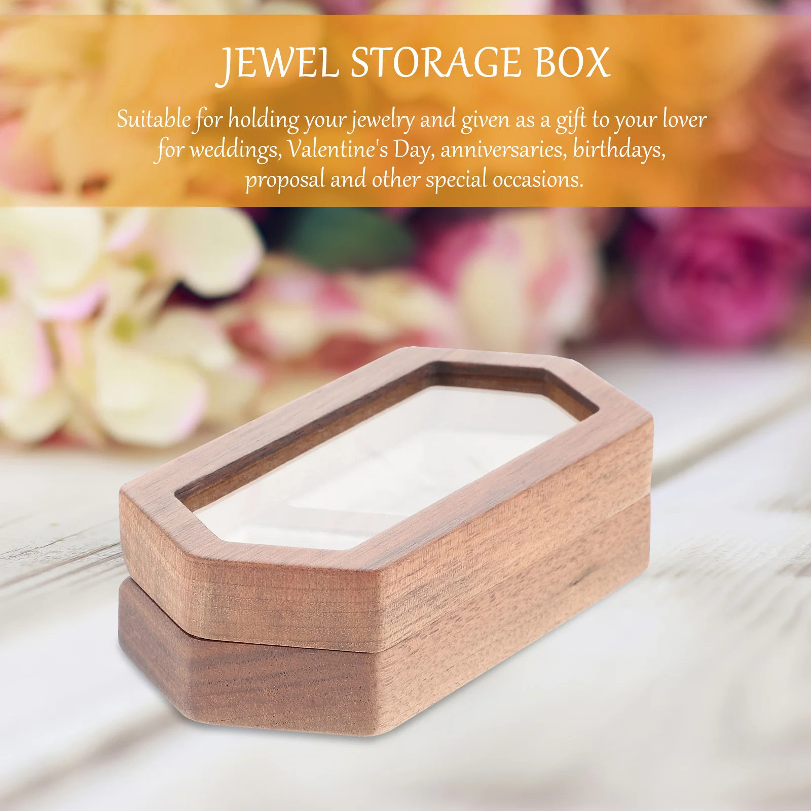 

Wooden Jewelry Vintage Jewelry Box Vintage Ring Earring Necklace Storage Case For Women Gift Organizer Travel Size Holder