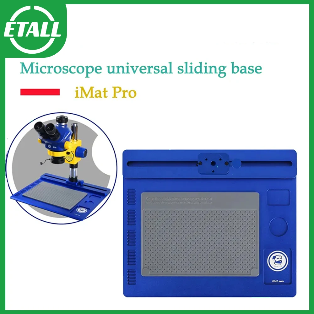 

MECHANIC Imat Pro Microscope Sliding Base Aluminum Alloy Non-slip Corrosion-resistant for Phone Repair Microscope Work Platform