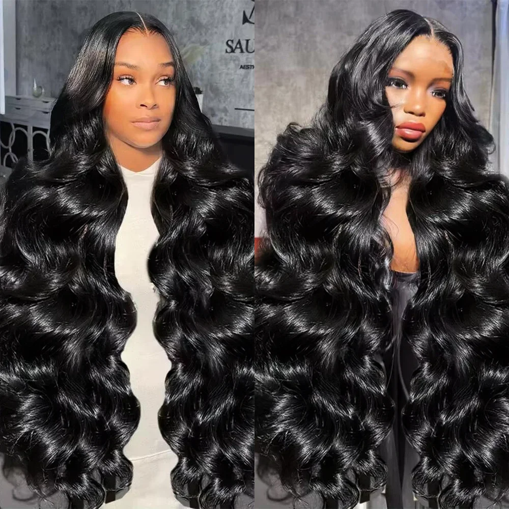

42-52 Inches Body Wave 13x6 HD Lace Front Human Hair Wig 360 HD Transparent Lace Front Human Hair Wigs Brazilian Wig 200 Density