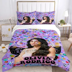 Olivia-RodrigoSOUR Music Poster Duvet Cover  Sets Printed Bedding Set Double Queen King Size 2/3pcs,Bettbezug