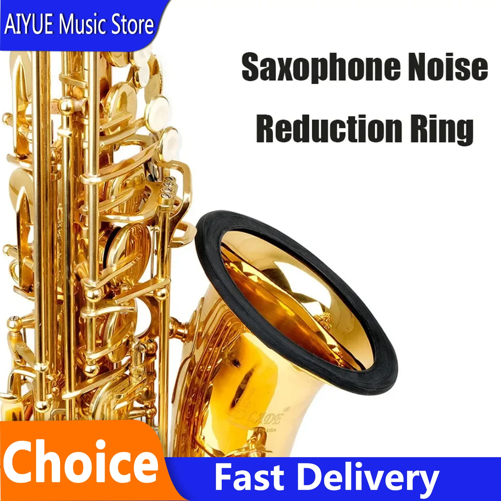 SLADE Saxophone Silicone Muffler Ring Sax Noise Cancelling Bell Mouth Soprano Alto Tenor Sax Protective Cover Sax Parts