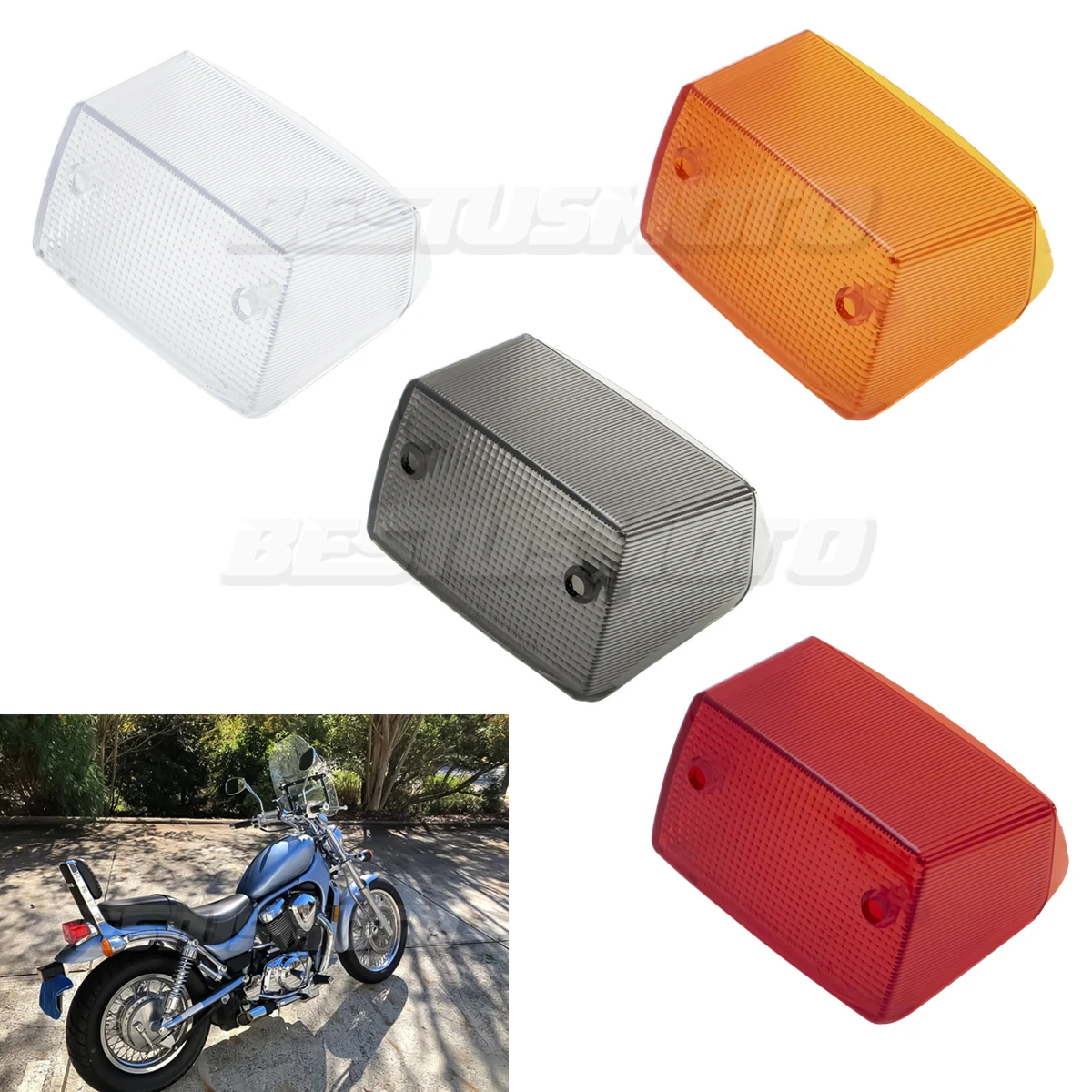 Lente da Luz de Freio Traseira para Motocicletas Suzuki Intruder VS700 VS750 VS800 Boulevard 50 VS800 2005-2009 S40 LS650 2005-2019 Savage