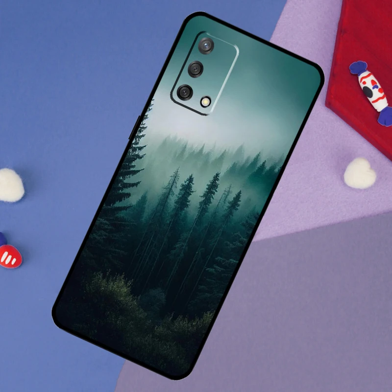 حافظة طبيعة الغابات الجبلية الجميلة لهاتف اوبو A60 A80 A40 A6 A5 Pro A15 A16 A17 A57 A94 A74 A54 A76 A96 A18 A38 A58 A78 A98 #6