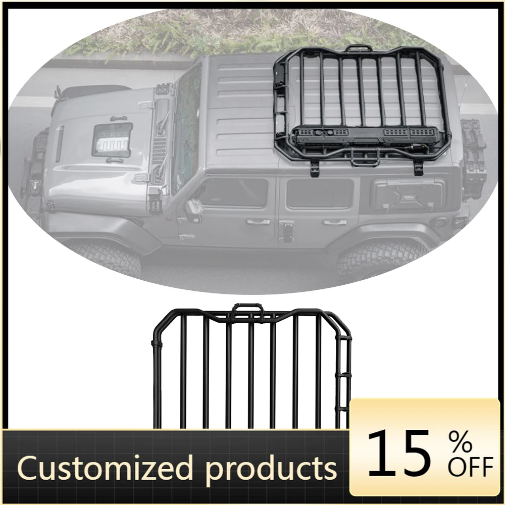 

Профессиональная настройкаFury 2018+ аксессуары Алюминиевый багажник на крышу с ЧПУ для Wrangler JL