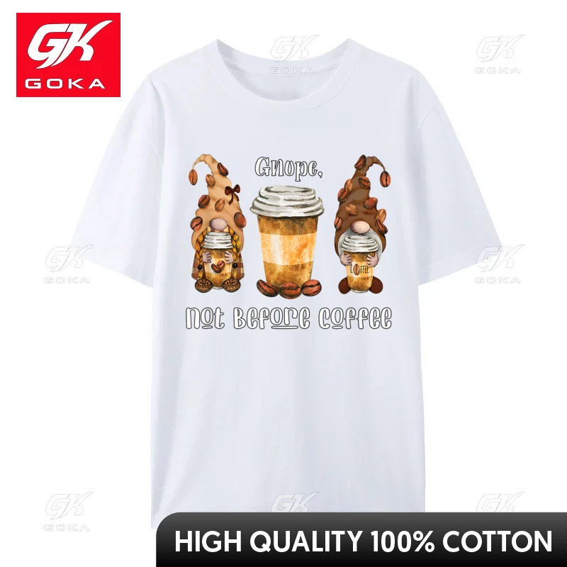 Coffee Cup Beans Summer 2024 Popular Printed on Top T-Shirt Premium Cotton Luxury Designer T-Shirts for Men Top T-Shirt