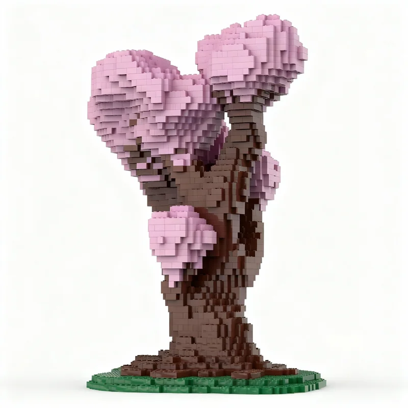 4460pcs MOC Sculptures Blossom Tree Sculpture Model Toys Building Blocks Construction Christmas Gift Creative Assemble DIY Idea