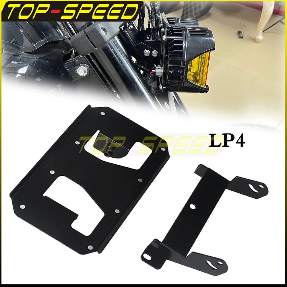 

Motorcycle Head Lights Bracket Baja Designs Dual LP4 Lighting Bracket For Harley Softail Fat Bob 114 FXFBS 2018-2024 FXFB 18-19