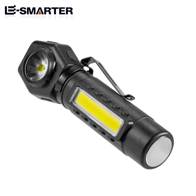 กลางแจ้ง LED อลูมิเนียมอัลลอยด์ USB ชาร์จ COB ไฟฉายแสงยาวไฟหน้า LED Camping LIGHT