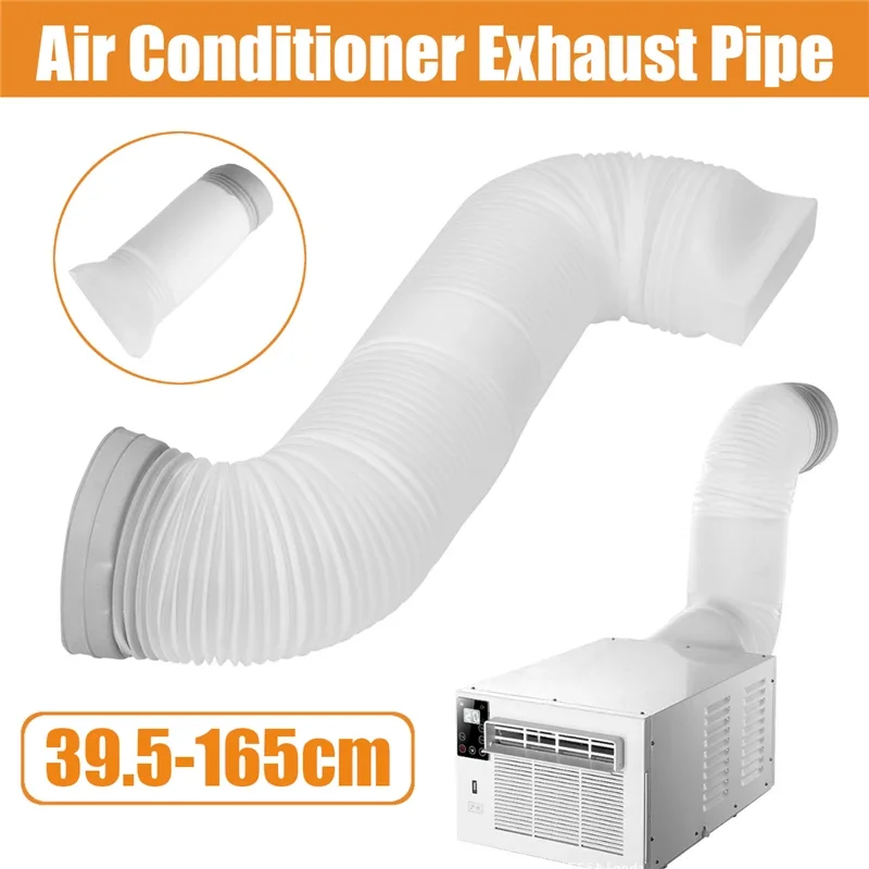 160mm Diameter 39.5-165CM Flexible Air Conditioner Exhaust Hose Durable Polypropylene Vent Tube Pipe