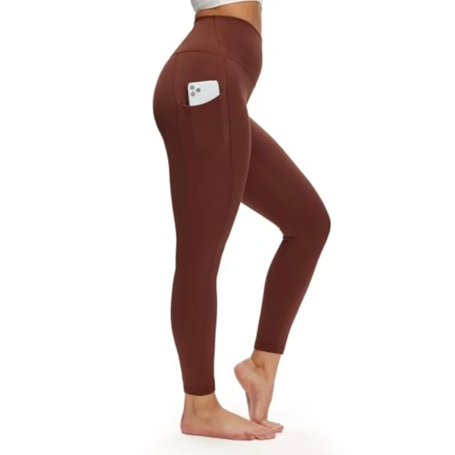 

NANJI High Waisted Leggings with Pockets for Women - Buttery Soft, Stretch Yoga Pants, Squat Proof Casual Workout Leggings