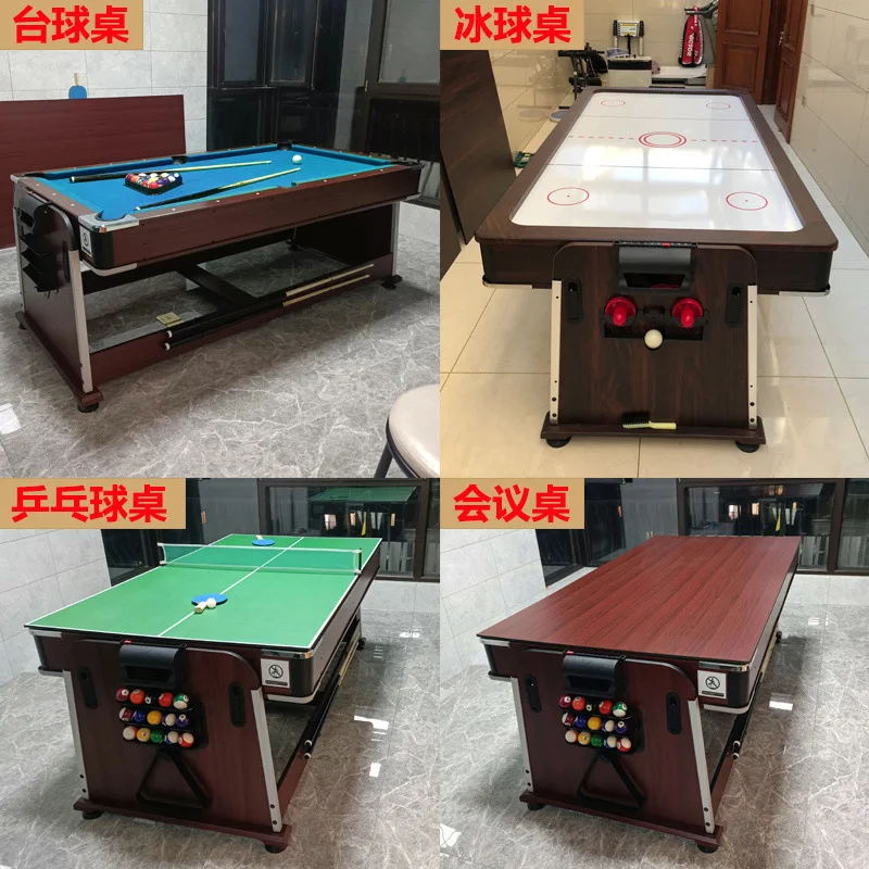 7フィート 多機能ビリヤード台 4in1 回転式