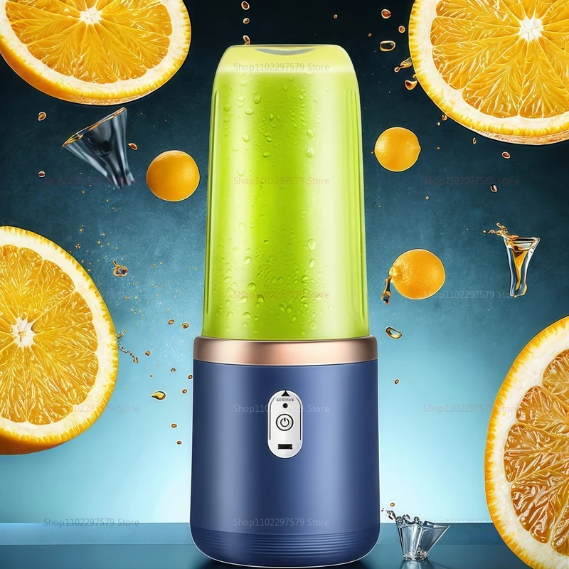 خلاط عصارة محمول 400 مللي عصارة فواكه كهربائية USB شحن الليمون والبرتقال كوب عصير الفاكهة آلة خلاط عصائر 2 أكواب #3