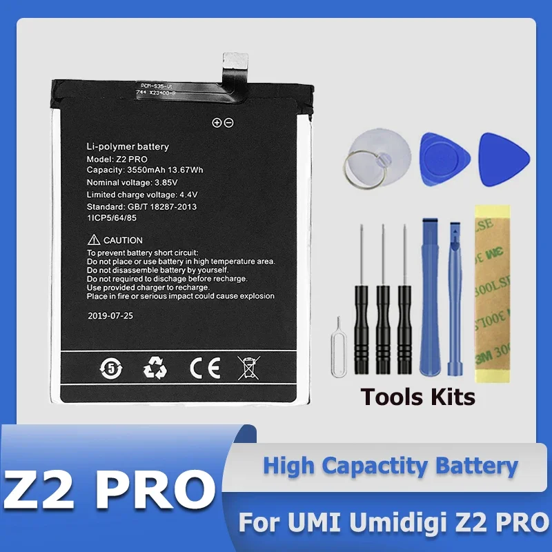 XDOU High Quality New Phone Battery For UMI Umidigi Z2 Pro in Stock + Tool