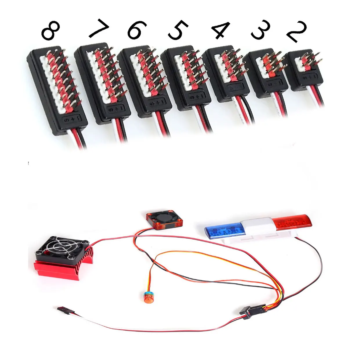 RC Y line Length 208mm Remote Control Cable Servo Fan Extender Wire for Futaba JR RC Car HSP Trxs TRX4 Axial SCX10 TAMIYA