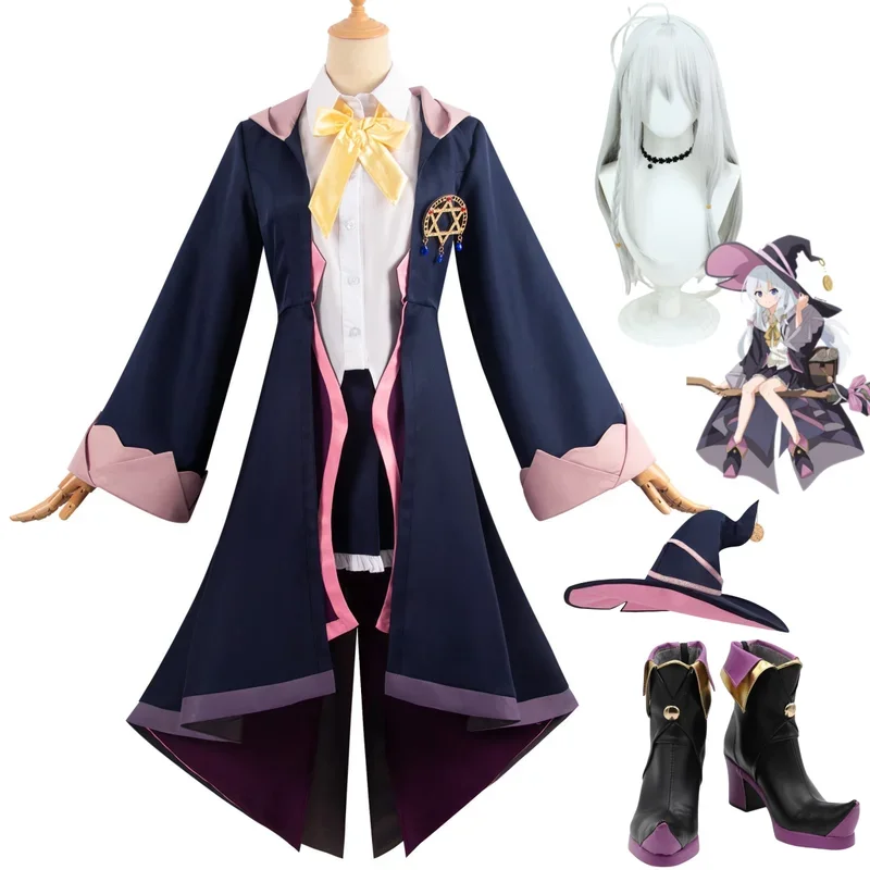 FC6FC6アニメ放浪の魔女: イレイナの旅 アシェン魔女 コスプレ衣装 ウィッグ 帽子 スカート マント 靴 女性 かわいい Hallo@FC8！