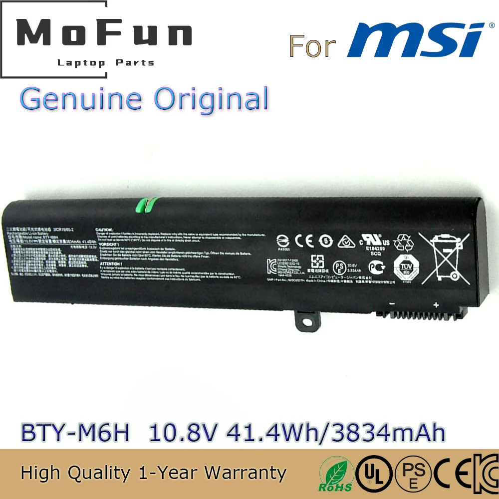 bateria do portatil do bty m6h 1086v 51wh para msi ge62 ge72 gp62 gp72 gl62 gl72 pe60 pe70 ms16j2 brandnew original 01