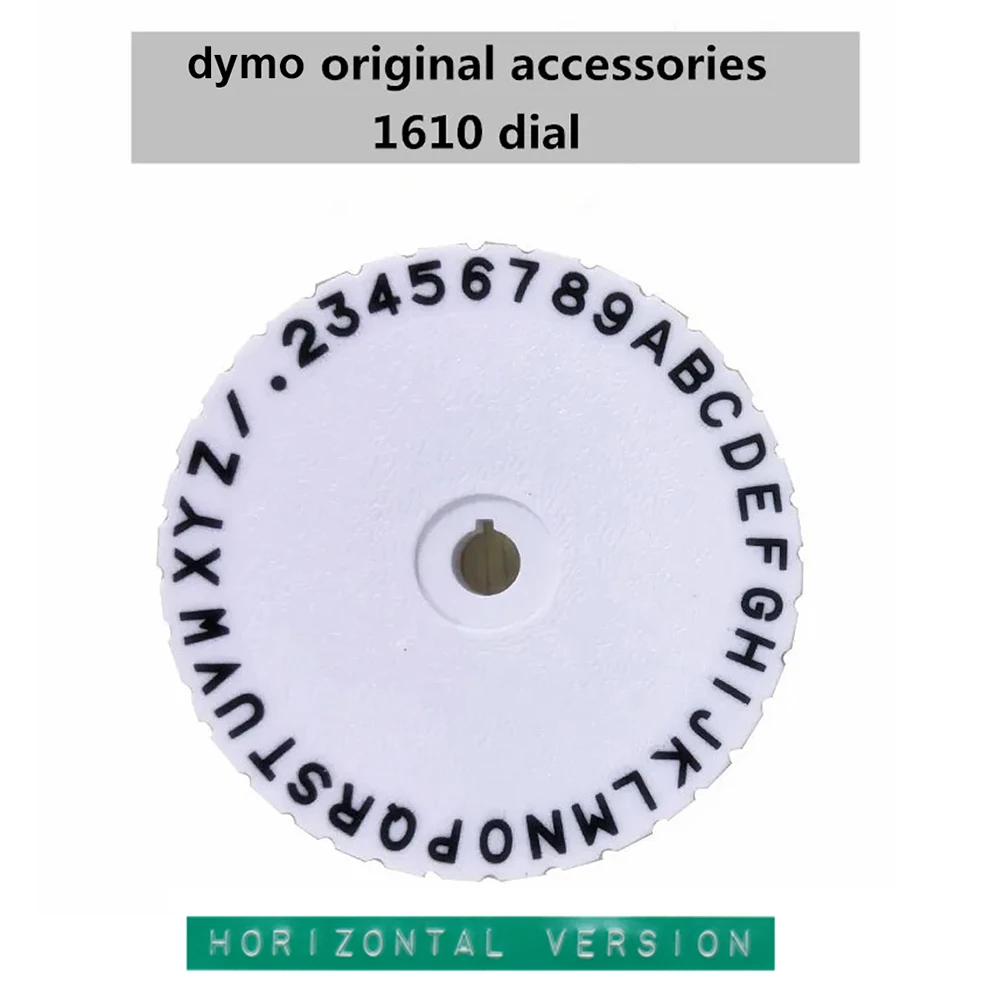 1Pcs DYMO label typewriter word dial Horizontal Version letter font for dymo 1610 embossed label Maker printer