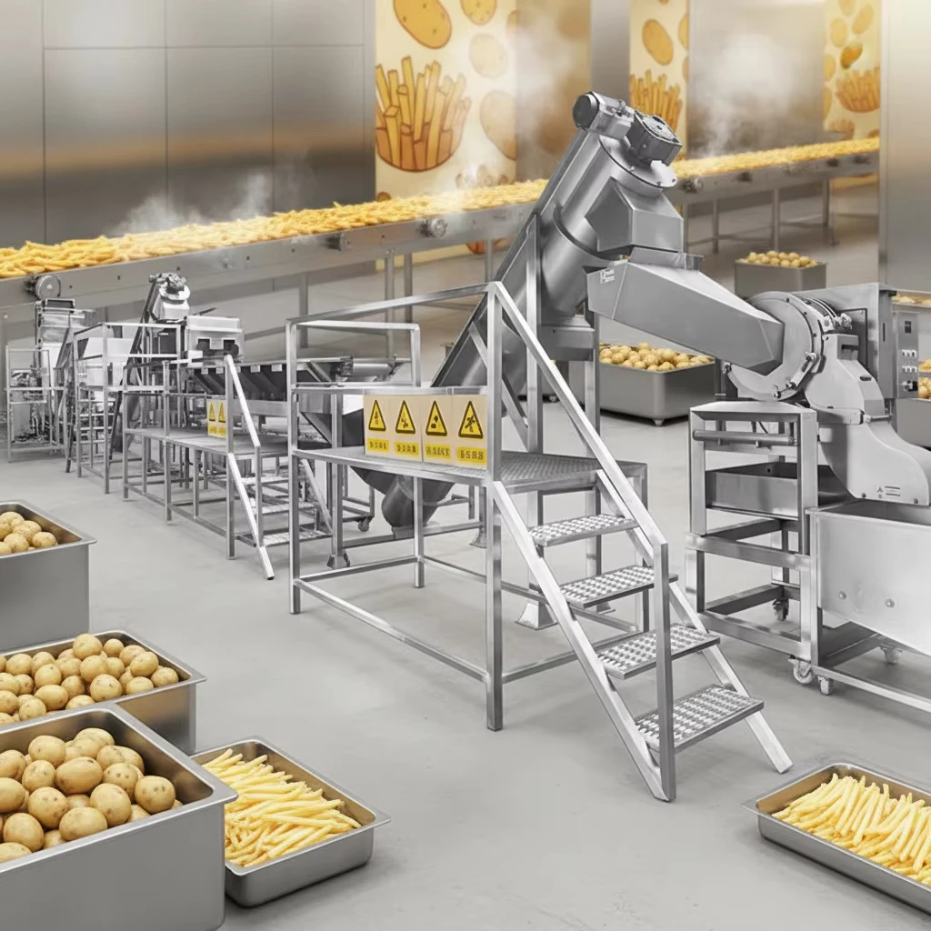 FOODLINE Catering Supply French Fries Production Line Mass Produce Frozen Fries For Restaurant And Fast Food Supplier