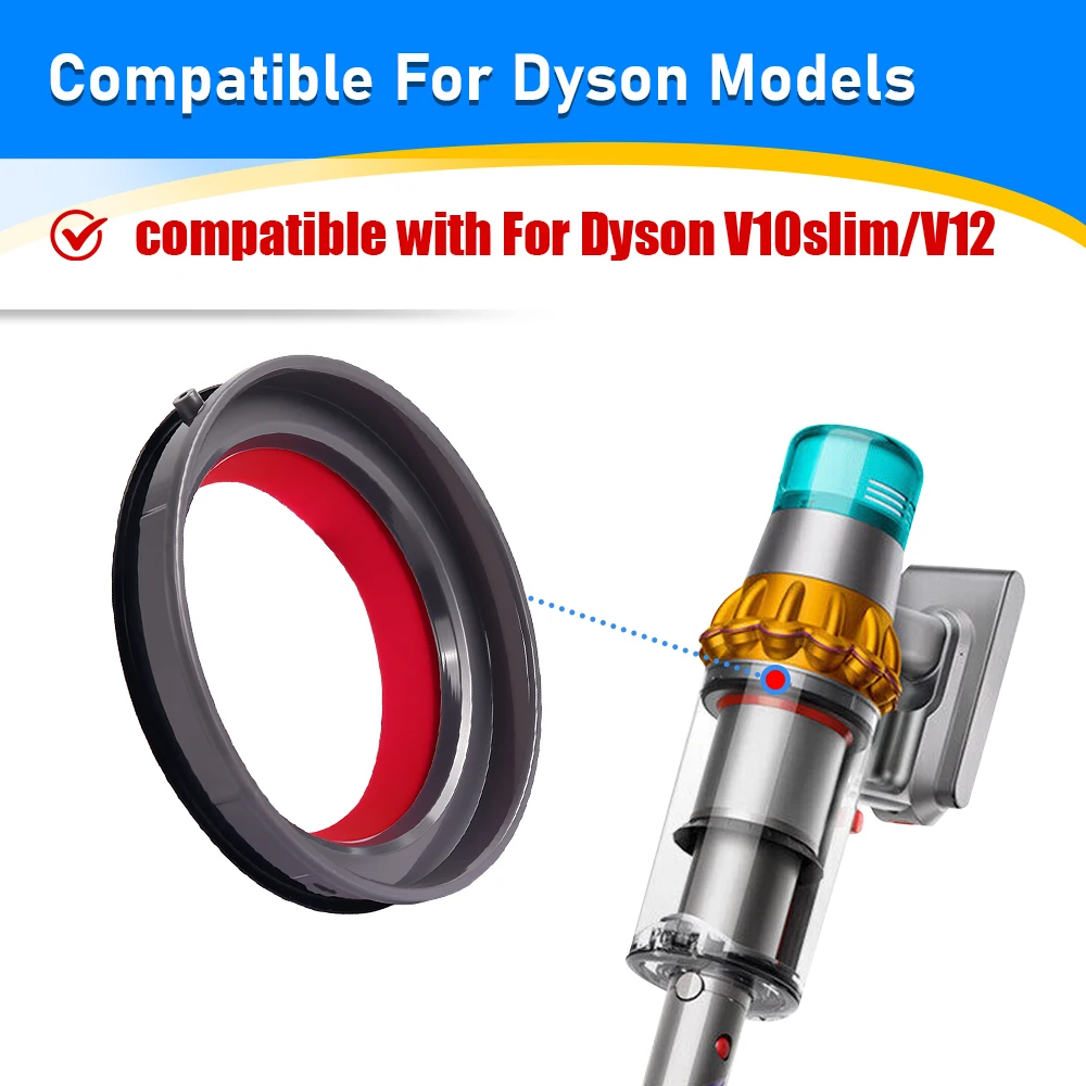 صندوق الغبار العلوي حلقة لإحكام الإغلاق الثابتة لدايسون V12 V10Slim SV18 مكنسة كهربائية استبدال مرفق إكسسوارات قطع غيار