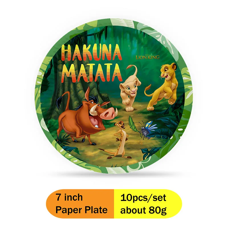 Disney De Leeuwenkoning Simba Koning Van Het Bos Verjaardagsfeestje Wegwerp Festival 2024 Papieren Beker Stickersbaby Shower Decoraties