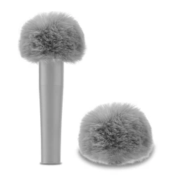 Geekria for Creators Furry Windscreen Compatible with Shure SM57, SM81-LC Mic DeadCat Wind Cover Muff, Windbuster, Windjammer