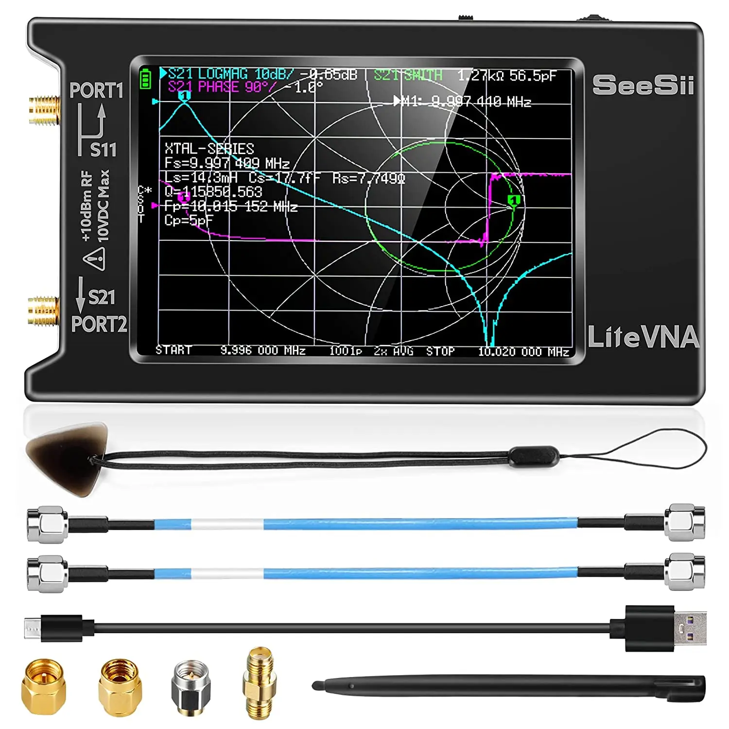 

LiteVNA 4 inch NanoVNA 50kHz-6.3GHz / 10KHz -1.5GHz Vector Network Analyzer Antenna Analyzer HF VHF UHF SWR HW Version 4.3