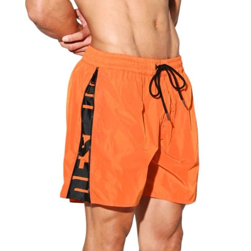 

Купальник с боковой молнией, мужские шорты для плавания, пляжные шорты для серфинга, спортивные шорты-бермуды, тонкие быстросохнущие шорты-бермуды, мужские плавки