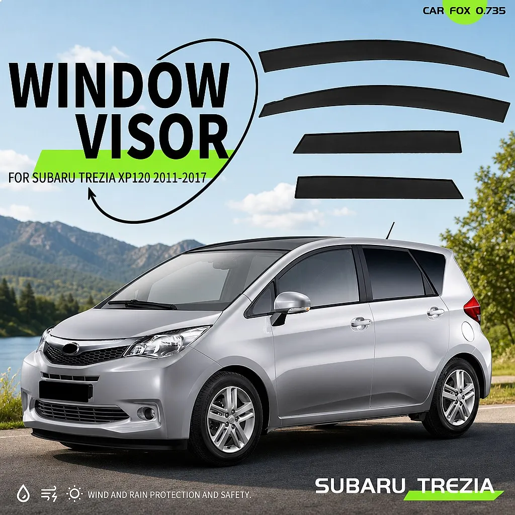 

For Subaru Trezia 2011-2017 Car Window Visor Rain Sun Shade Awning Side Deflector Auto Accessories