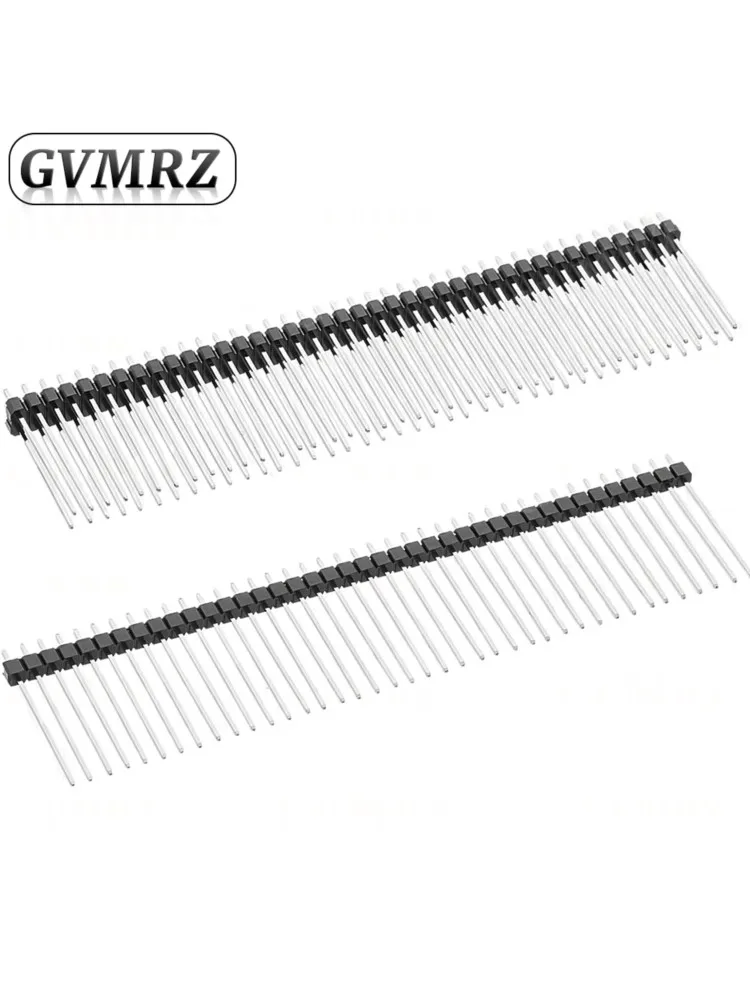 10 STKS Enkele Dubbele Rij Mannelijke 1x40 P/2x40 P 2.54mm Hoogte Lange Breekbare Pin Header Naald lengte 15 17 19 20 21 23 25mm NIEUWE - afbeelding 2