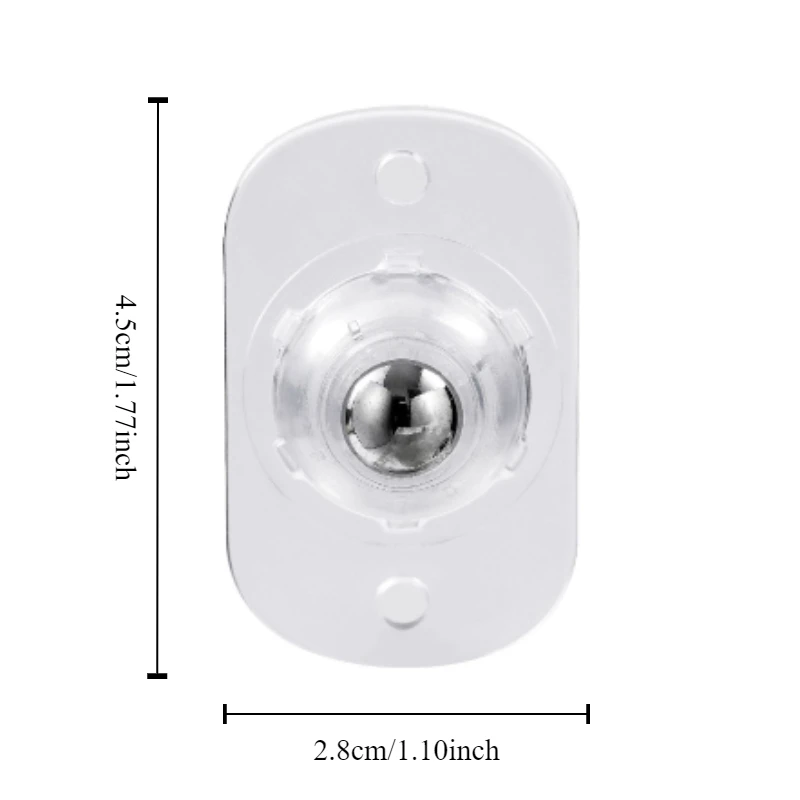 Adhesive universal pulley without drilling, household thickened silent mobile small wheel wear-resistant and load-bearing