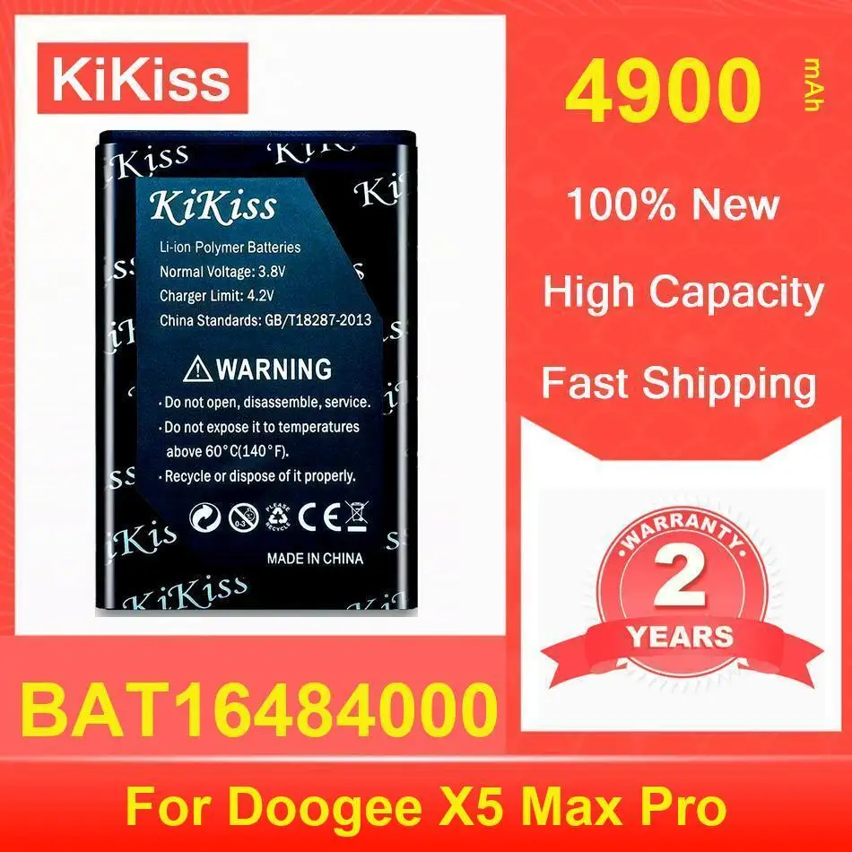 

Kikiss Battery 4900Mah BAT16484000 For Doogee X5 Max Pro