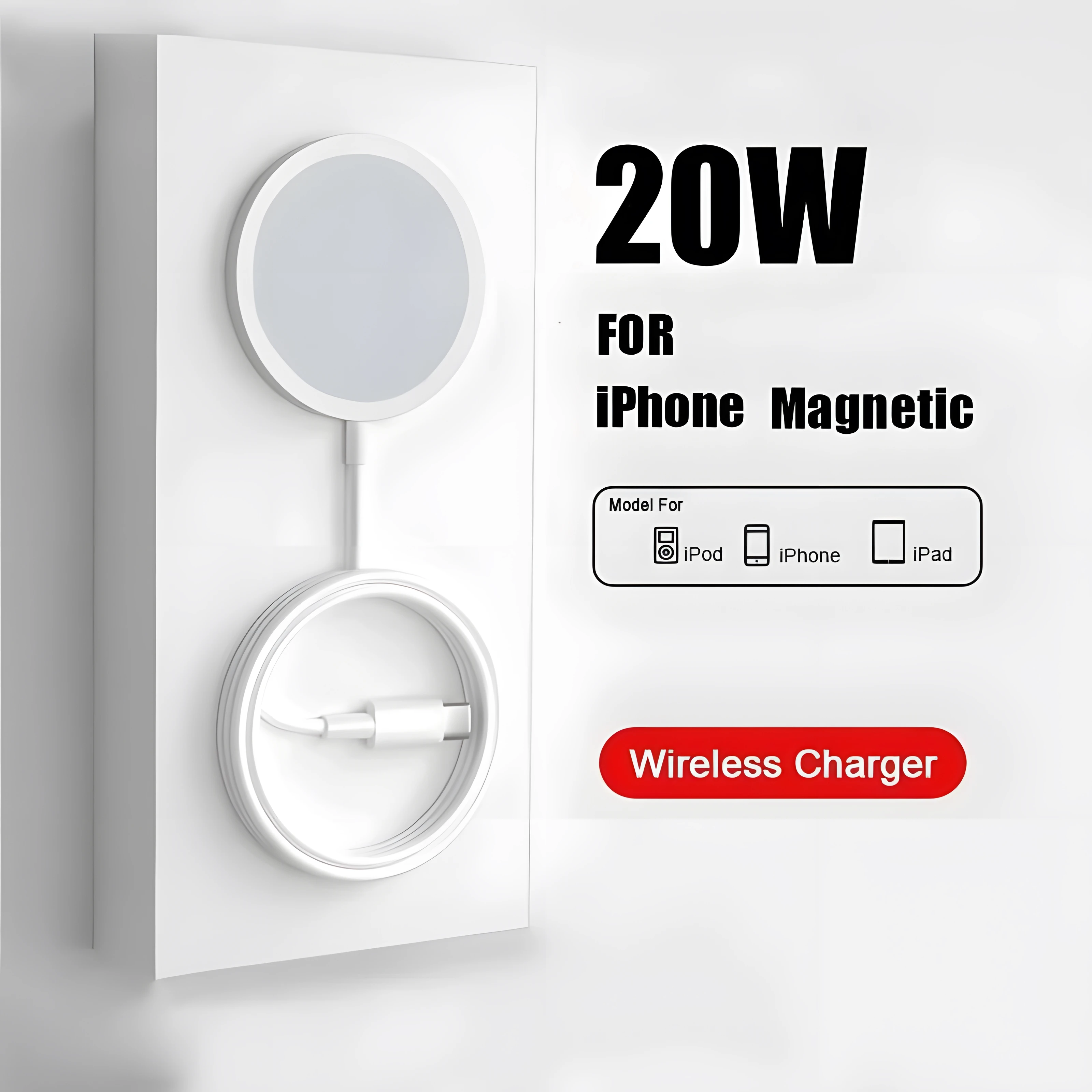 20W Magnetic Wireless Charger For iPhone 15 16 Pro Max Plus 14 13 12 11 XR X XS MAX Fast Charger Type C Cable Phone Accessories