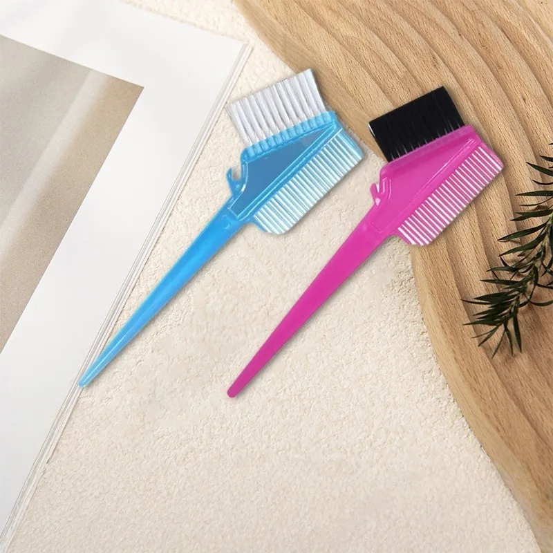 

Hairdressing Pointed Tail Comb Hair Salon Hair Dye Comb Hot Dye Double-sided Brush Head Easy To Blend Tapered Tail Layered Comb