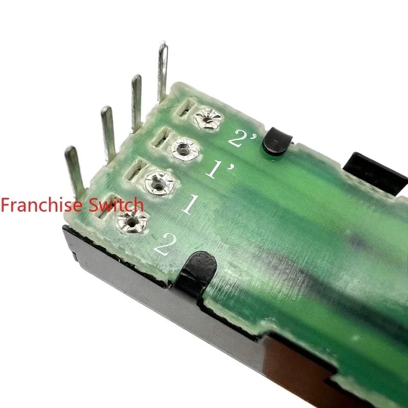 5 個 73 ミリメートルレールダブルストレートスリップポテンショメータ S7 ミキサー B50K アウターフットシャフト長さ 15 ミリメートル