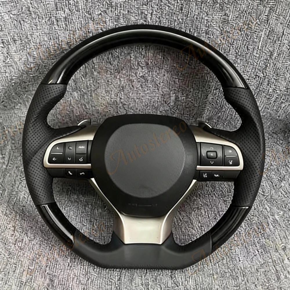Customizable New Coupe Version Carbon Leather Steering Wheel Assembly Custom Mod Parts For Lexus LX570 RX GX Toyota LC200 LC300 view 6