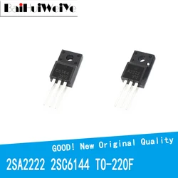 10PCS/LOT 5Pairs 2SA2222 2SC6144 A2222 C6144 DIP TO-220F Printer Motherboard Transistor New Good Quality Chipset