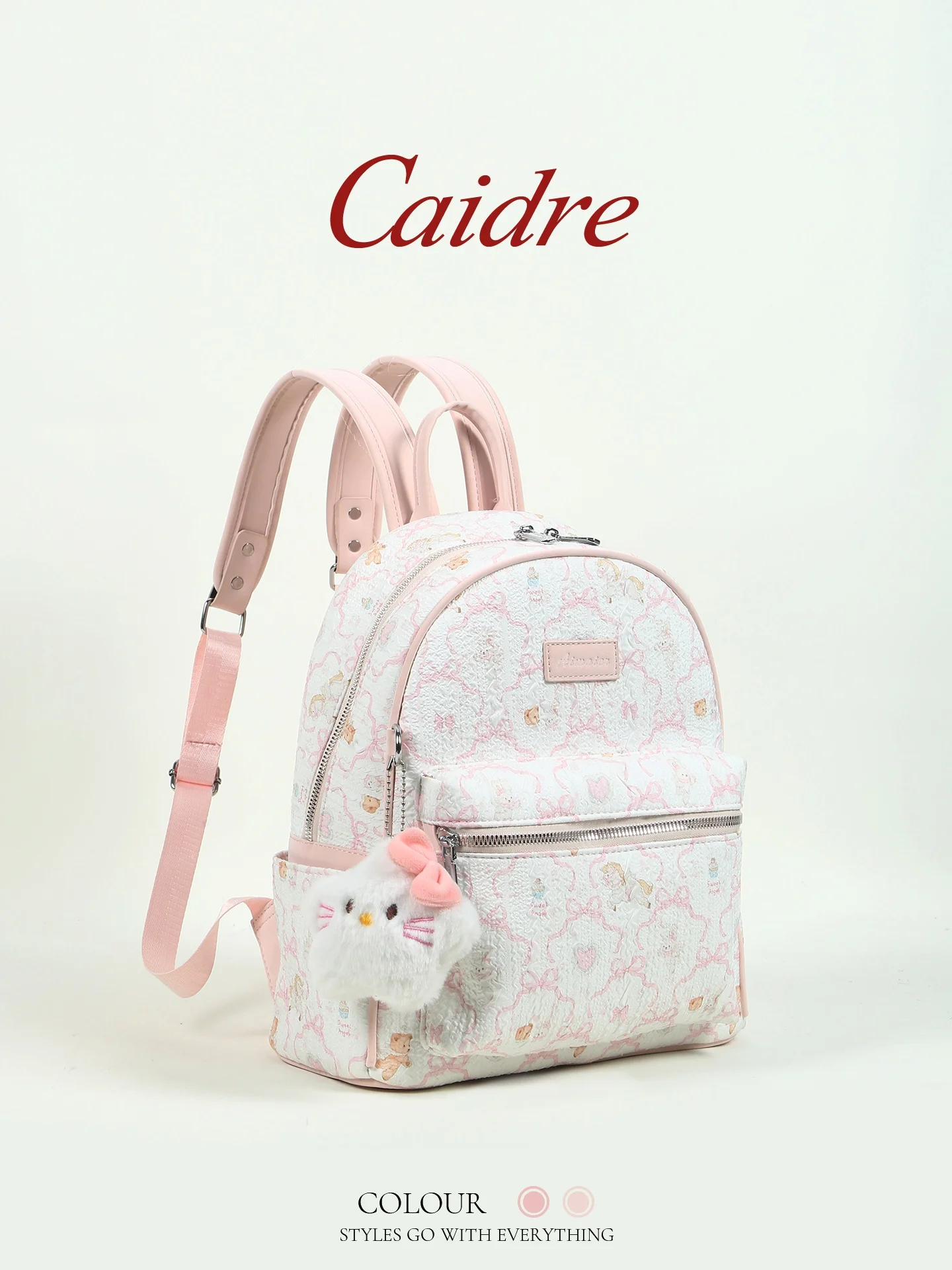 

Caidre Cute Small Travel Backpack Lightweight Student School Bag Birthday Gift for Girls Commuter Style Soft Handle Medium Wa...