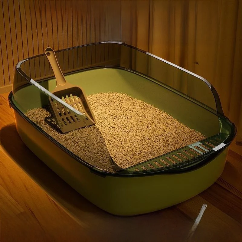 

Large Size Toilet Special Extra Large Semi-Enclosed Style Pet Supplies Automatic Sand Box Litter Box Half Closed Type